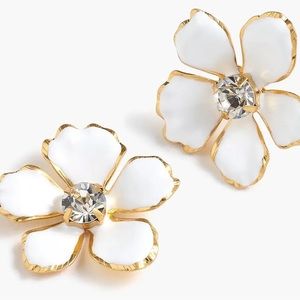 J. Crew Women's Statement Enamel Pansy Earrings